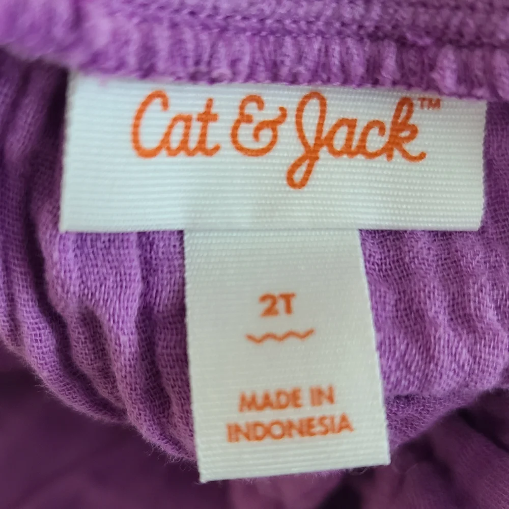 Old Navy and Cat Jack Sunner Bundle Dress Flowers Purple Toddler Girl Size 2T